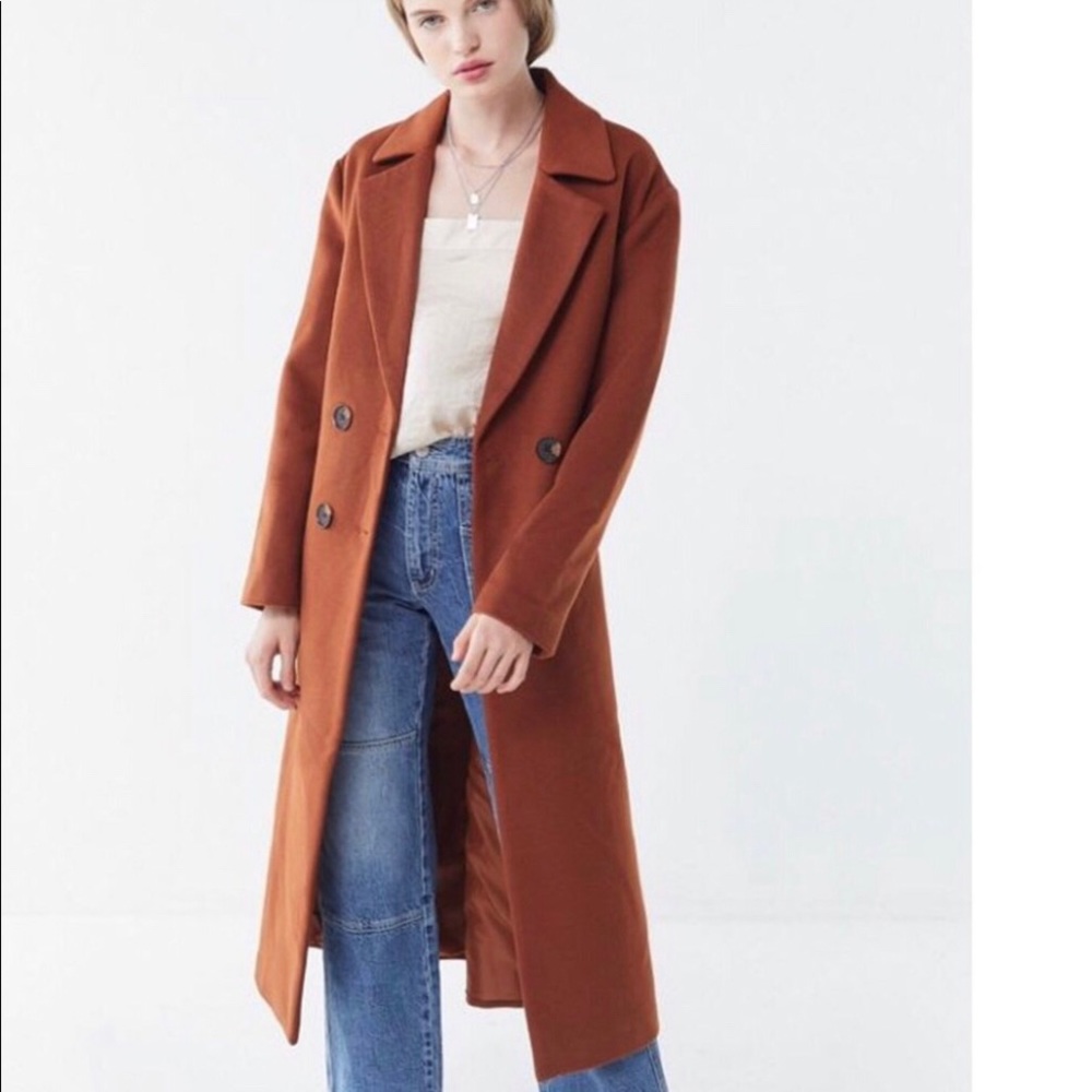 Urban Outfitter Orange Coat